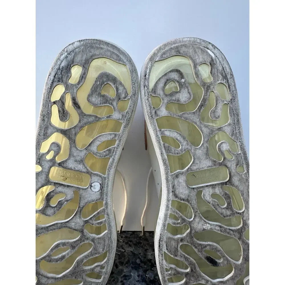 Alexander McQueen unisex Oversized Sneaker Clear Sole - White Womens Size EU 40 - Picture 10 of 13